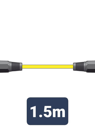 Citronic Classic Microphone Lead XLR Female - Male 1.5m Yellow Citronic