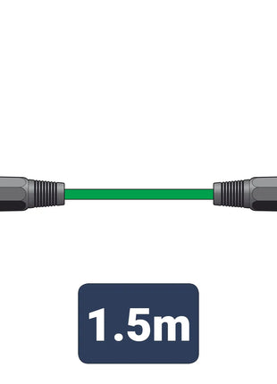 Citronic Classic Microphone Lead XLR Female - Male 1.5m Green Citronic