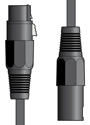Citronic Classic Microphone Lead XLR Female - Male 3.0m Black Citronic