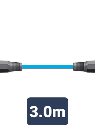 Citronic Classic Microphone Lead XLR Female - Male 3.0m Blue Citronic