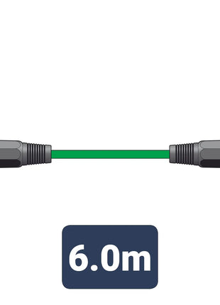 Citronic Classic Microphone Lead XLR Female - Male 6.0m Green Citronic