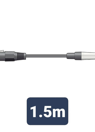 Citronic Classic Microphone Lead XLR - Jack 1.5m Black Citronic