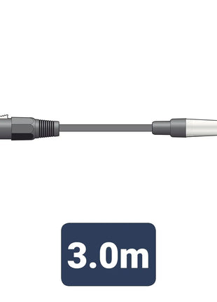 Citronic Classic Microphone Lead XLR - Jack 3.0m Black Citronic