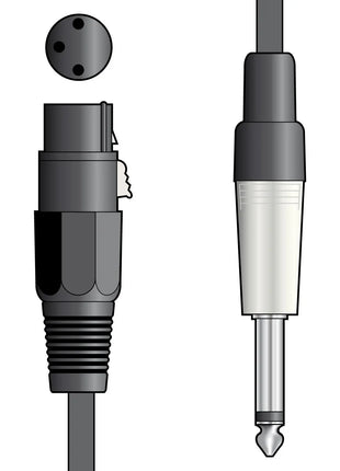 Citronic Classic Microphone Lead XLR - Jack 3.0m Black Citronic