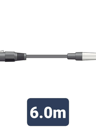 Citronic Classic Microphone Lead XLR - Jack 6.0m Black Citronic
