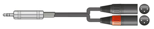 Citronic Classic 3.5mm - 2 XLRM 1m Citronic