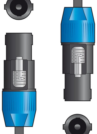 QTX Essential Speaker Lead Spk Plug - Spk Plug 1.5m QTX