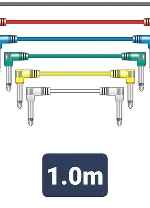 Citronic Classic Audio Patch Lead Set Multicolour 6 pcs 1.0m Citronic