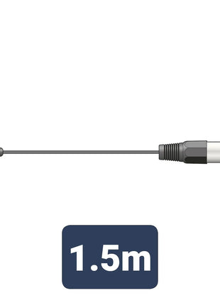 Citronic Classic Audio Lead 3.5mm Stereo Jack Plug - XLR Male 1.5m Citronic