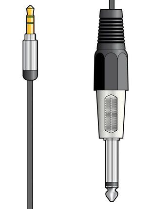 Citronic Classic Audio Lead 3.5mm Jack - 6.3mm Jack 1.5m Citronic
