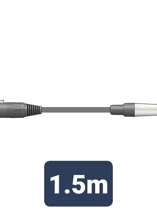 Citronic Classic Audio Lead XLR Female - TRS Jack Plug 1.5m Citronic