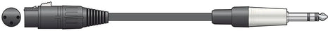 Citronic Classic Audio Lead XLR Female - TRS Jack Plug 1.5m Citronic