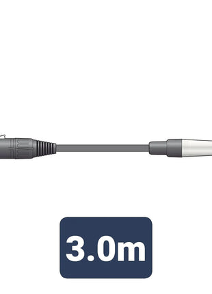 Citronic Classic Audio Lead XLR Female - TRS Jack Plug 3.0m Citronic