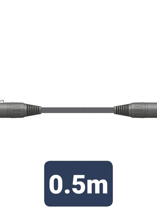 Citronic Braid XLRF-XLRM Blk 0.5m Citronic