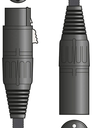 Citronic Braid XLRF-XLRM Blk 1.5m Citronic