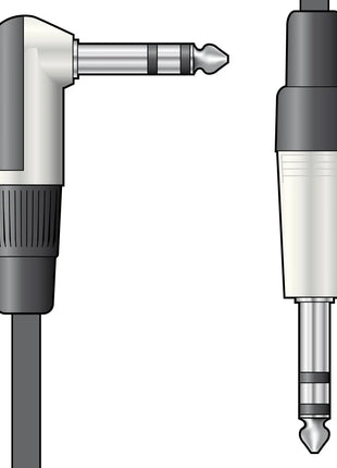 Citronic Classic Audio Lead 6.3mm TRS RA Plug - 6.3mm Plug 3.0m Citronic