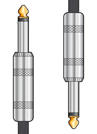 Citronic Classic Braided Guitar Lead Black 6.0m Citronic