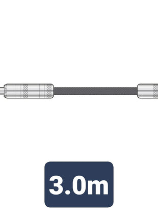 Citronic Braid Guitar Lead R/A Blk 3m Citronic