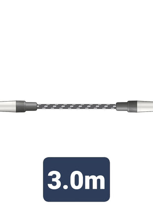 Citronic Braid Guitar Lead Blk/Wht 3m Citronic