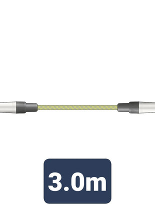 Citronic Braid Guitar Lead Grey/Gold 3m Citronic