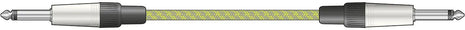 Citronic Braid Guitar Lead Grey/Gold 3m Citronic