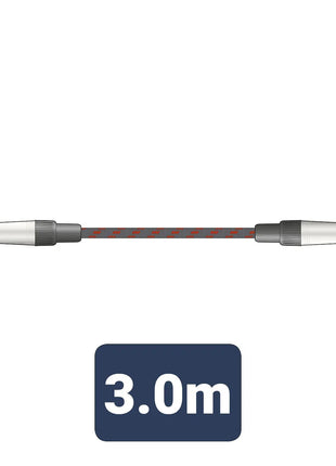 Citronic Braid Guitar Lead Black/Red 3m Citronic