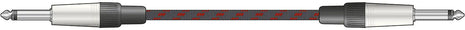 Citronic Braid Guitar Lead Black/Red 3m Citronic