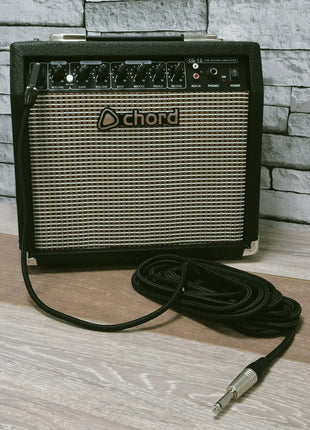 Citronic Classic Braided Right Angled Guitar Lead Black 6.0m Citronic