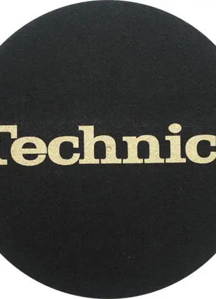Technics Slipmats – Classic Black with Gold Logo Edition Technics