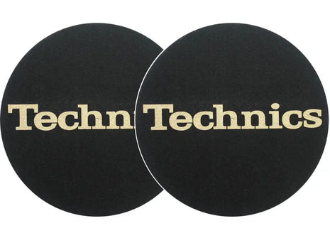 Technics Slipmats – Classic Black with Gold Logo Edition Technics