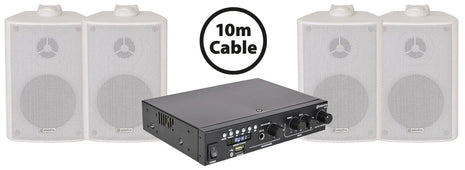 Adastra 4 x BC3-W Wall Speakers + A22 Package Adastra