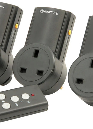 Mercury RC3 Set of 3 RF controlled socket Mercury