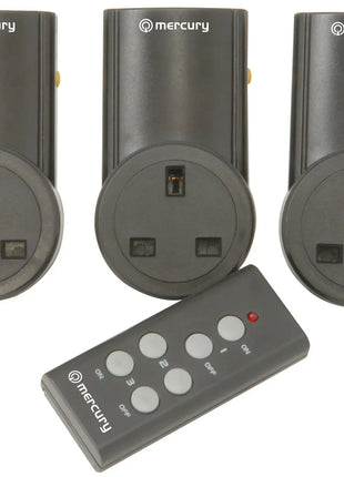 Mercury RC3 Set of 3 RF controlled socket Mercury