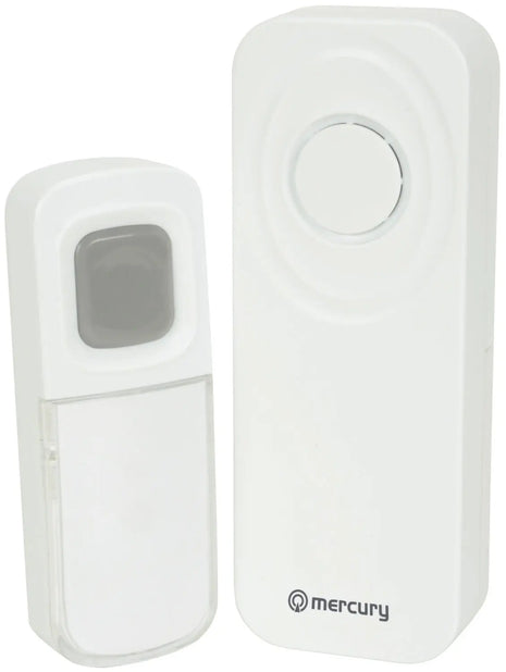 Mercury Wireless Waterproof Doorbell White Mercury