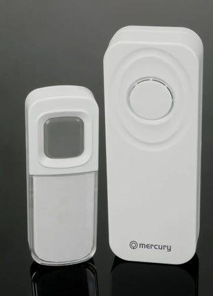 Mercury Wireless Waterproof Doorbell White Mercury