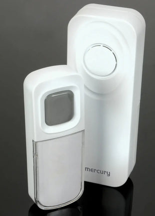 Mercury Wireless Waterproof Doorbell White Mercury