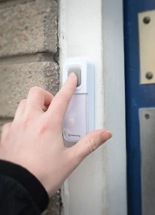 Mercury Wireless Waterproof Doorbell White Mercury