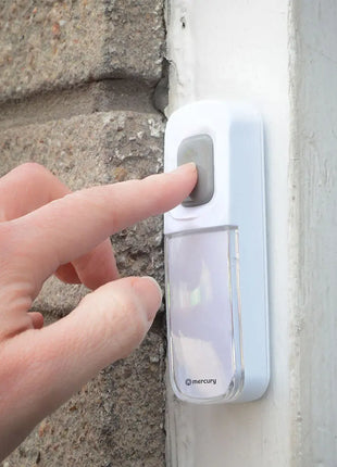 Mercury Wireless Waterproof Doorbell White Mercury