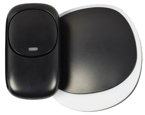 Mercury Wireless Plug-in Doorbell with LED Alert Black Mercury