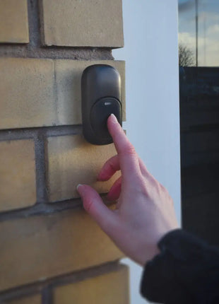 Mercury Wireless Plug-in Doorbell with LED Alert Black Mercury