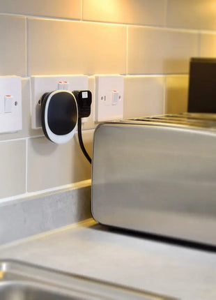 Mercury Wireless Plug-in Doorbell with LED Alert Black Mercury