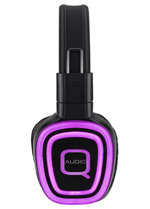 Silent Disco Headphones - 3 Selectable Channels Q-Audio