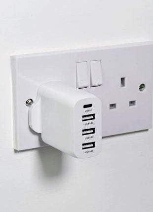 Mercury 35W 3xUSB A+USB-C Charger Mercury