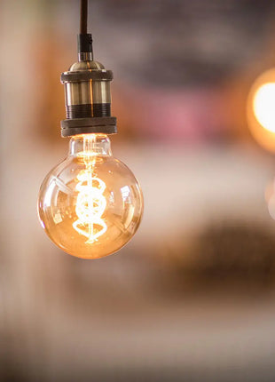 LYYT E27 Pendant Cord Set Antique Brass LYYT