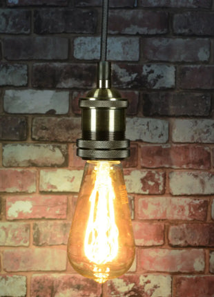 LYYT E27 Pendant Cord Set Antique Brass LYYT