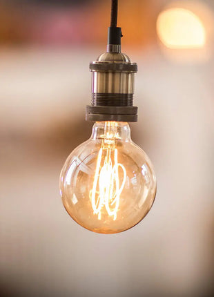 LYYT E27 Pendant Cord Set Antique Brass LYYT