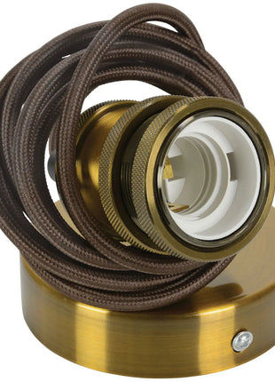 LYYT E27 Pendant Cord Set Antique Gold LYYT