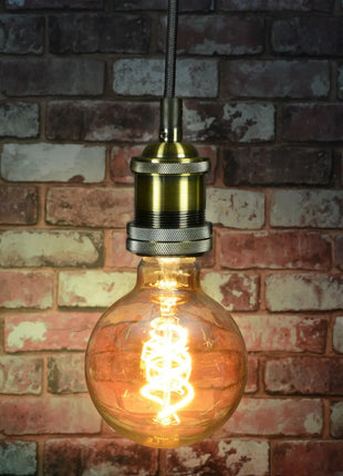 LYYT E27 Pendant Cord Set Antique Gold LYYT