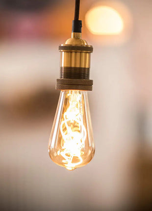 LYYT E27 Pendant Cord Set Antique Gold LYYT