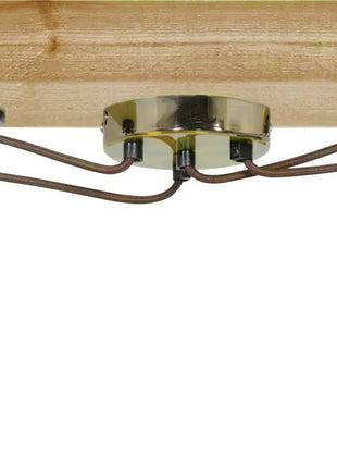 LYYT Quad E27 Pendant Cord Set Antique Brass LYYT